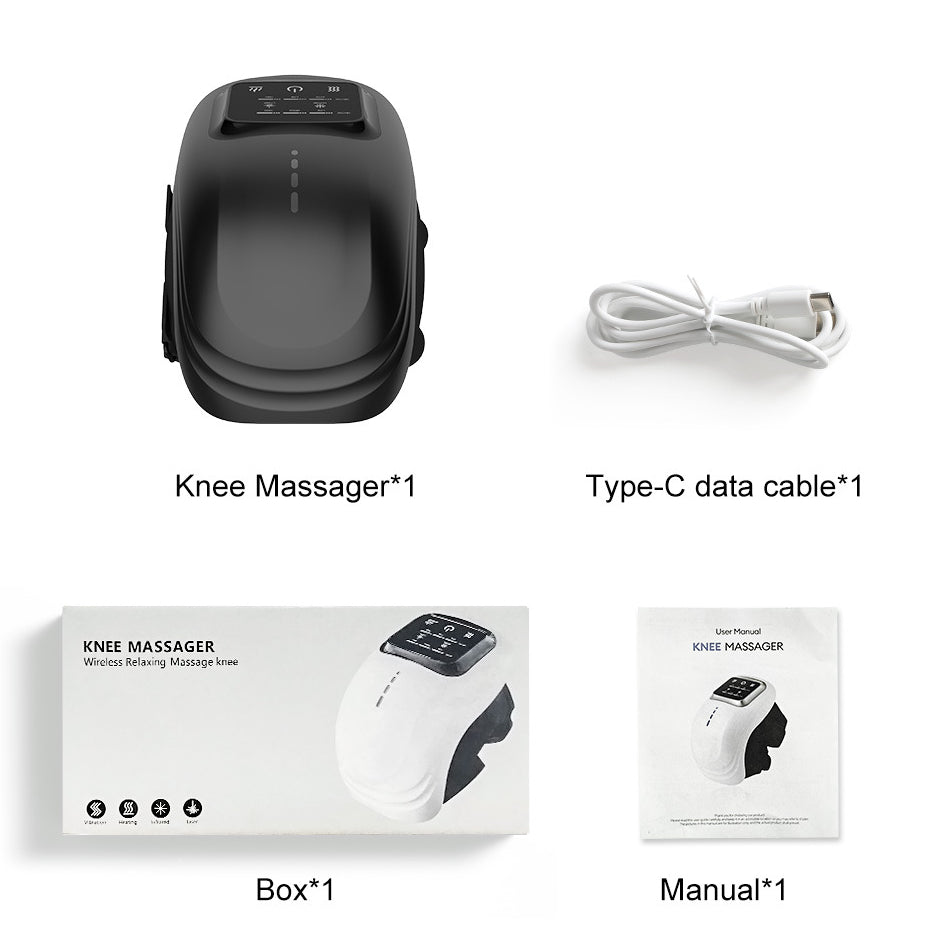 Electric Knee Massager with Heat, Vibration & Touch Control