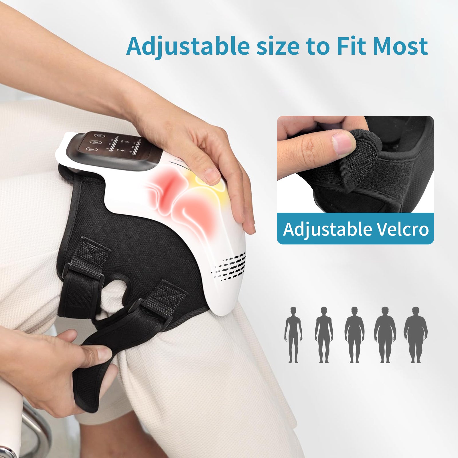 Electric Knee Massager with Heat, Vibration & Touch Control