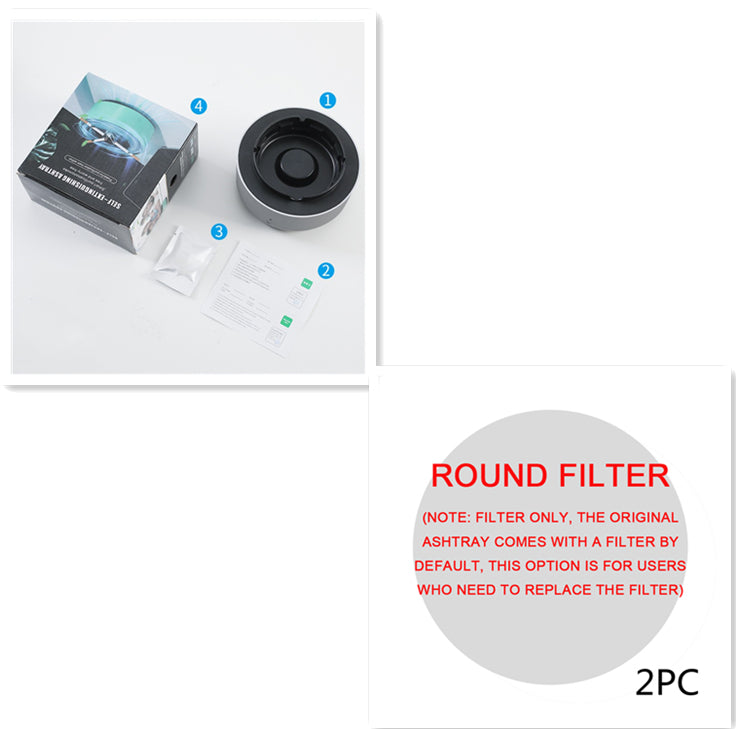 Smart Desktop Ashtray with Odor Reduction Fan