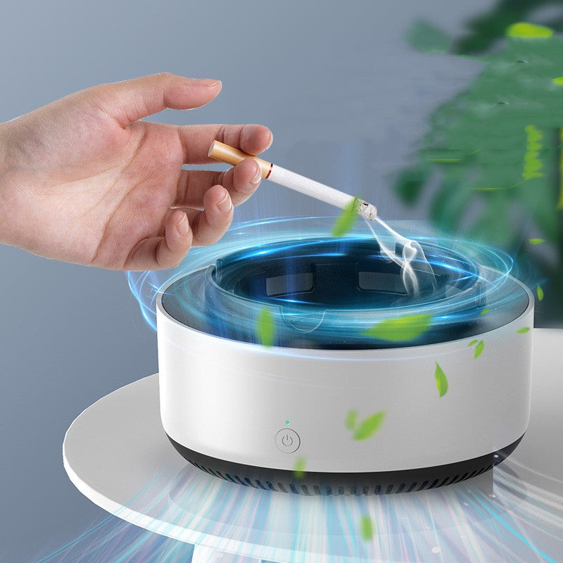 Smart Desktop Ashtray with Odor Reduction Fan