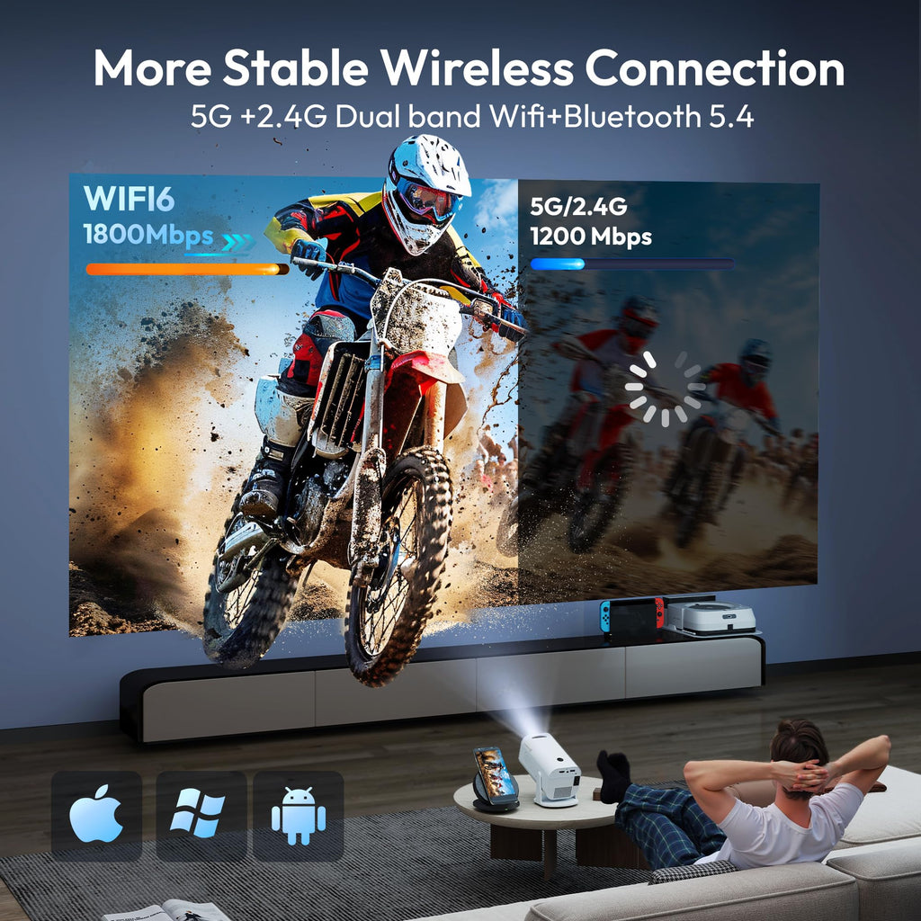 Wireless Mini Projector – HD Home Cinema Experience