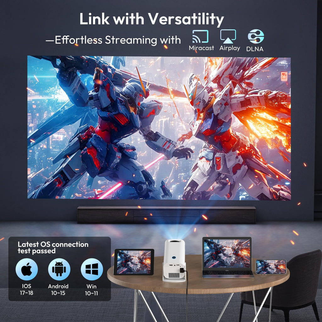 Wireless Mini Projector – HD Home Cinema Experience